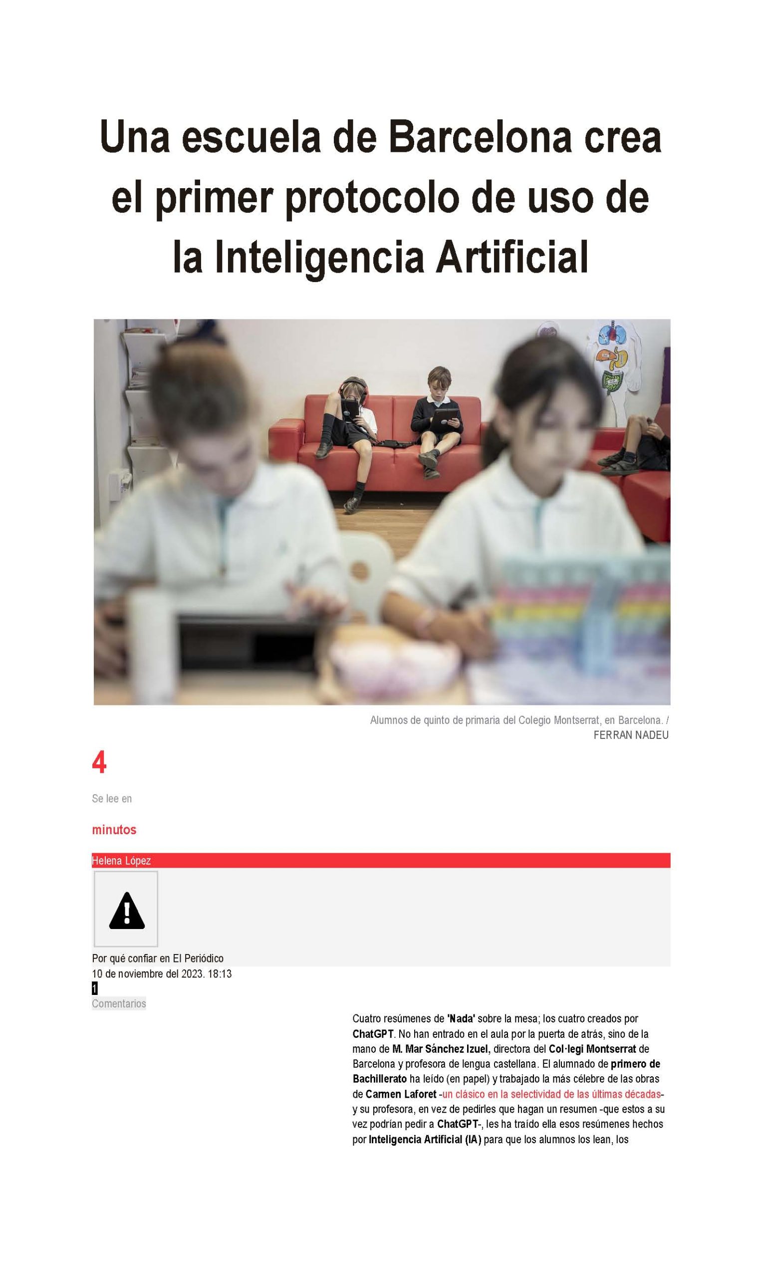 Una escuela de Barcelona crea el primer protocolo de uso de la Inteligencia Artificial_Página_1